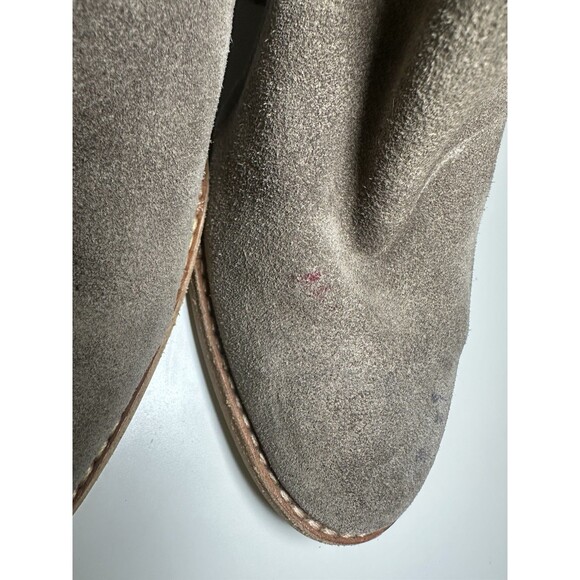 JEFFREY CAMPBELL Women Rosalee Gray Suede Ankle Boots Block Heel Boho Slip On 8 - Picture 7 of 14